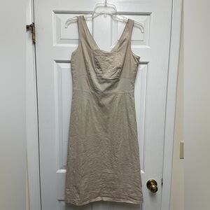 J. Crew Beige Sleeveless Dress